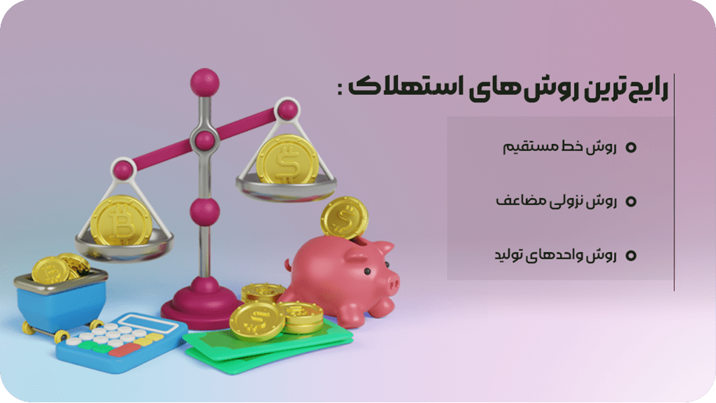 رایج ترین روش های استهلاک