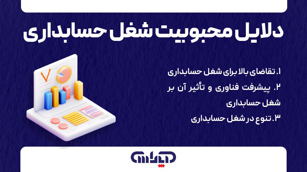 اینفوگرافیک دلایل محبوبیت شغل حسابداری