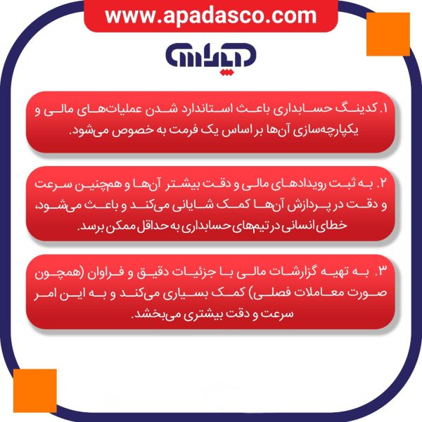 اهداف کدینگ حسابداری به همراه توضیحات